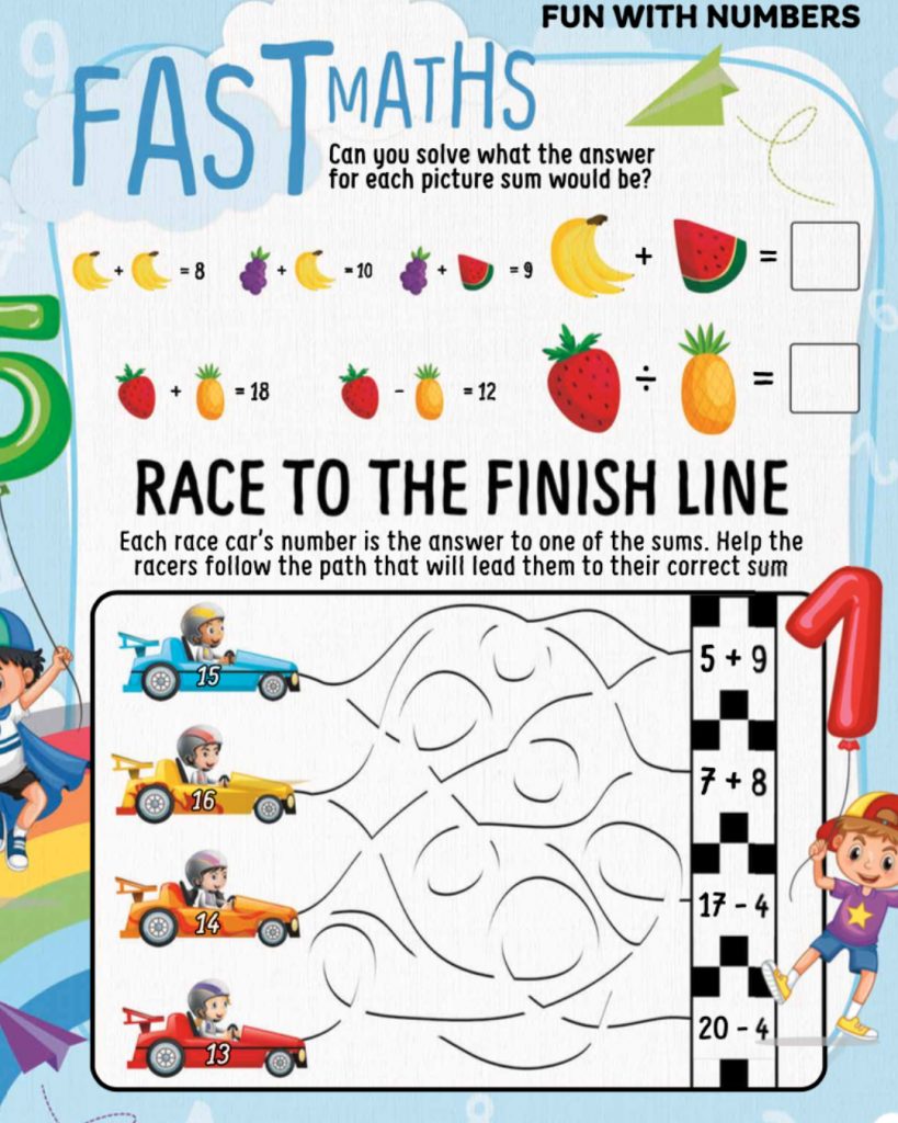 Fast Math Kids Math Website For Your Kids To Do - TFG Media