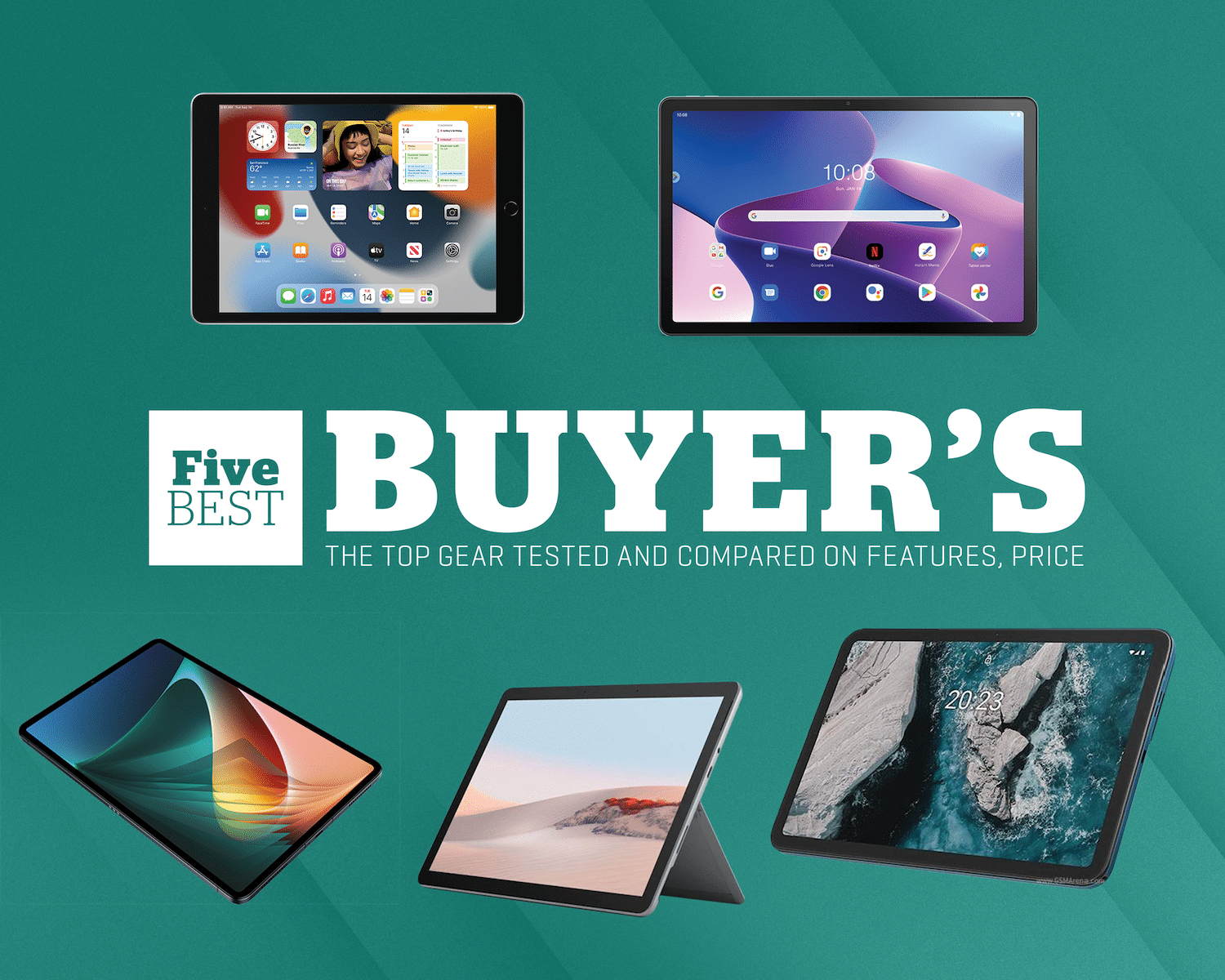 You are currently viewing Our Top 5 Tablets Compared on Features, Price and Build Quality