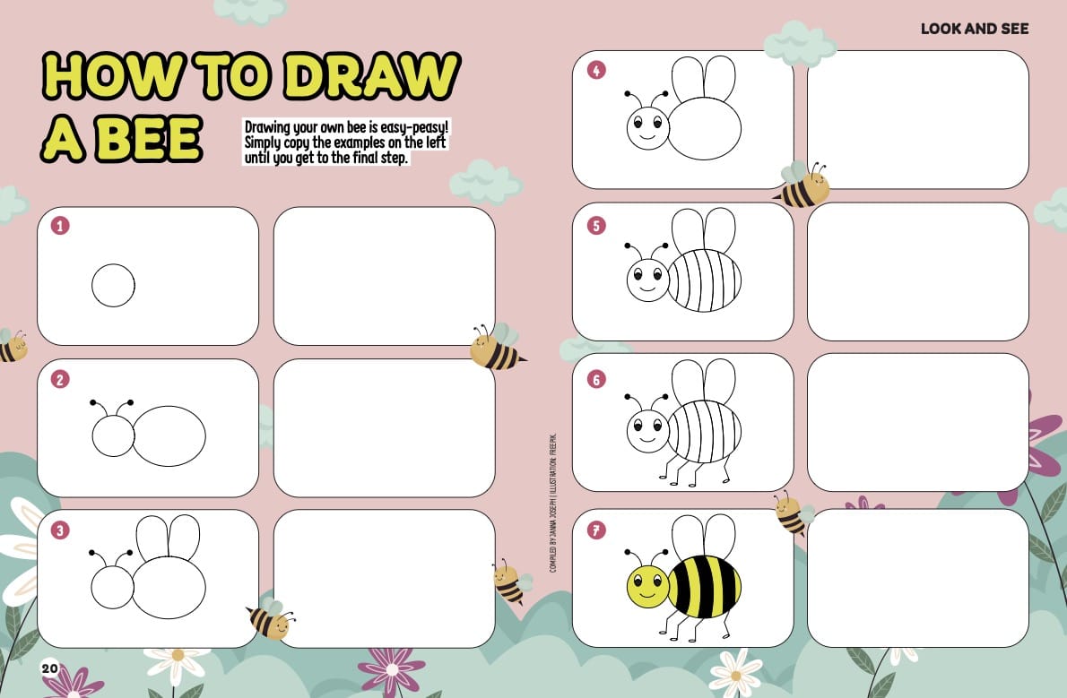 You are currently viewing How to draw a bee